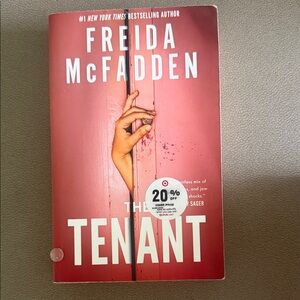 Red 'The Tenant' Book by Freida McFadden